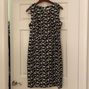 Calvin Klein Black and White Sheath Dress size 12